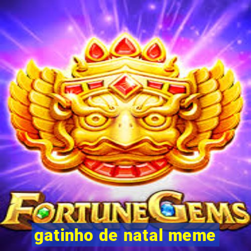 gatinho de natal meme